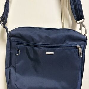 Travelon Navy Crossbody Bag with Adjustable Strap